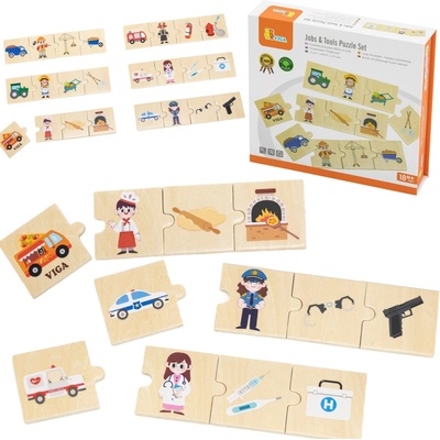 Viga shumee sada puzzle 44749 spojte povolania s nástrojmi