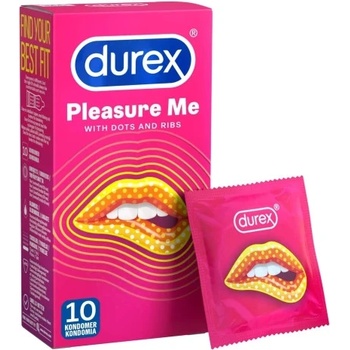 Durex 10 бр. Релефни презервативи Durex Pleasure Me
