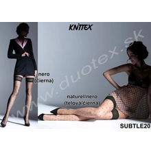 Knittex Samodržiace pančuchy Subtle 20 naturel-nero