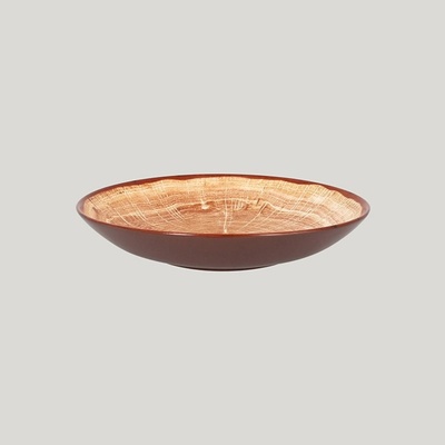 RAK Porcelain Woodart talíř hluboký 23 cm světle hnědá WDNNDP23TB-12