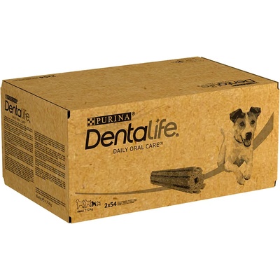 Dentalife 25% намаление! Лакомства за кучета Purina Dentalife Snacks - За малки (2 х 108 броя (36 x 49 г))