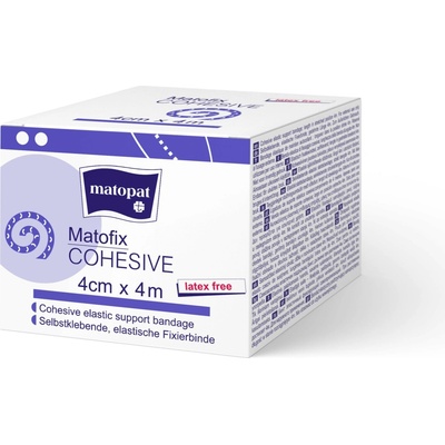 Matopat Matopat Matofix COHESIVE samolepiaci elastická bandáž na rany 4 cm x 4 m 1 ks