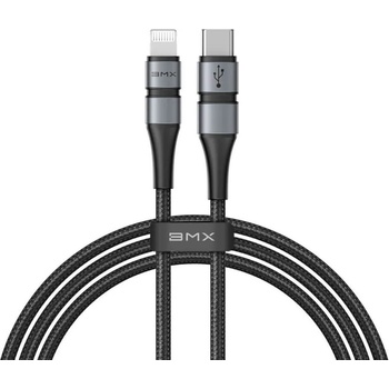 Baseus MFI сертифициран USB-C към Lightning кабел за Apple устройства с Lightning порт (180 см) - Baseus BMX Double-Deck USB-C to Lightning Cable PD 18W (CATLSJ-BG1) (черен) (CATLSJ-BG1)