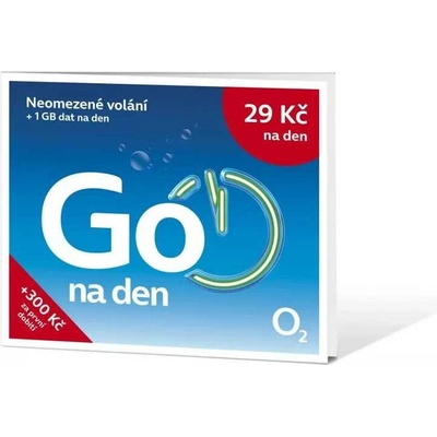 Aligator SIM karta O2 s tarifem GO na den - kredit 50 Kč