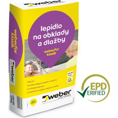 WEBER For klasik lepidlo na dlaždice 25 kg
