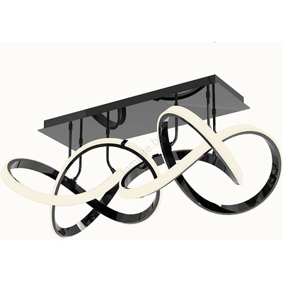 WOFI 9134-205 - LED регулируем плафон INDIGO LED/64W/230V черен/хром (W4037)