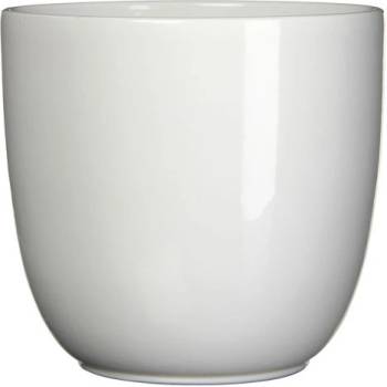 Image 1 of Mica КАШПА КЕРАМИЧНА КРЪГЛА tuska 25х28см БЯЛА (144690)