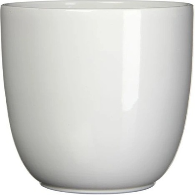 Mica КАШПА КЕРАМИЧНА КРЪГЛА tuska 25х28см БЯЛА (144690)