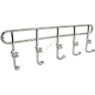 UTC Стенна закачалка TWIST 4, 3x14, 5 cm лъскав хром (UT0012)