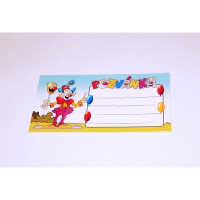 Dětská pozvánka na párty - Klaun, bal. 10 ks – Zbozi.Blesk.cz