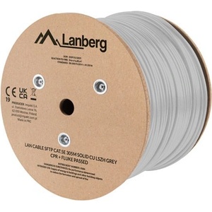 Lanberg SFTP Cat. 5e 305m CU LSZH сив (LCS5L-11CU-0305-S)