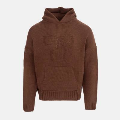 Miso Miso Bow Knit Hood Ld54 - Brown