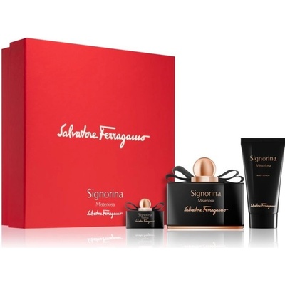 Salvatore Ferragamo Signorina Misteriosa EDP 100 ml + telové mlieko 50 ml + EDP 5 ml darčeková sada
