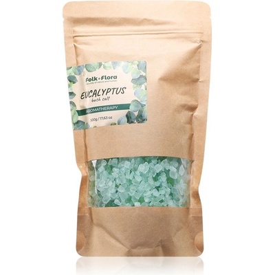 Folk & Flora Eucalyptus relaxačná kúpeľová soľ 500 g