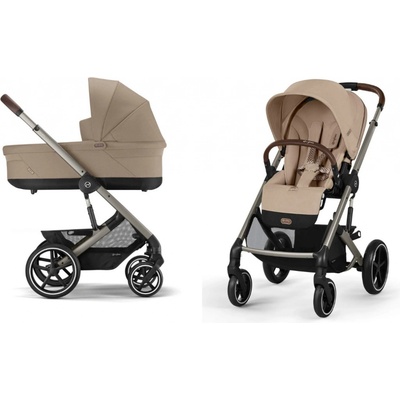 CYBEX Balios S Lux + Cot S Lux 2025 Almond Beige Taupe Frame