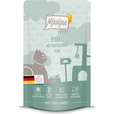 MjAMjAM Quetschie hmyz s výtečným telecím masem 12 x 125 g