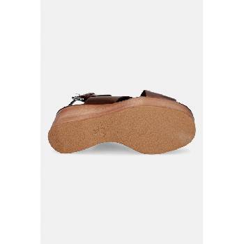 Image 1 of Weekend Max Mara Сандали кожени Wkaangio (2615521115600.BROWN)