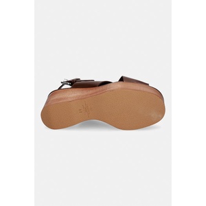 Weekend Max Mara Сандали кожени Wkaangio (2615521115600.BROWN)