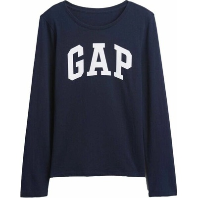 GAP V-FRCH LS Logo Tee tmavě modrá