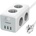 Tessan 6 Plug + 3 USB 2 m Switch (TS-306)