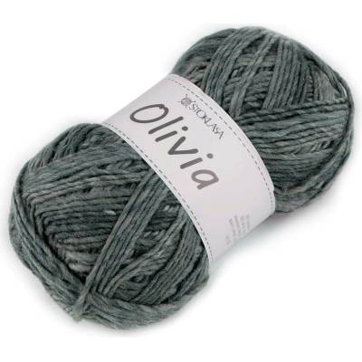 Stoklasa Pletací příze Olivia melírovaná 100 g Balení: 1 ks, Varianta: 6 šedá střední 6 šedá střední