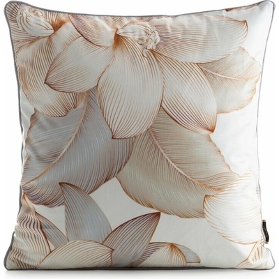 Eurofirany s palmovými listami pudrová Zamat 45 x 45 cm