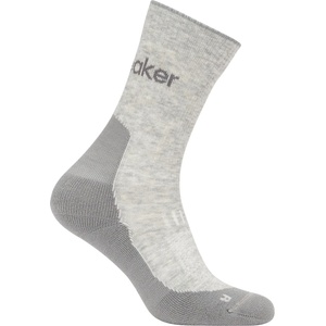 Icebreaker Дамски туристически чорапи Icebreaker Women's Merino Hike+ Light Crew Walking socks - Blizzard Heather / Alloy - размер 35-37 (EU) (201-9235-0511)