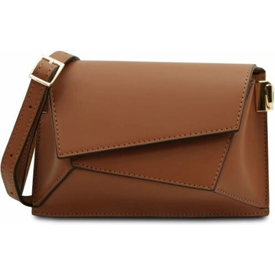 Tuscany Leather kožená crossbody kabelka TL Bag Koňaková