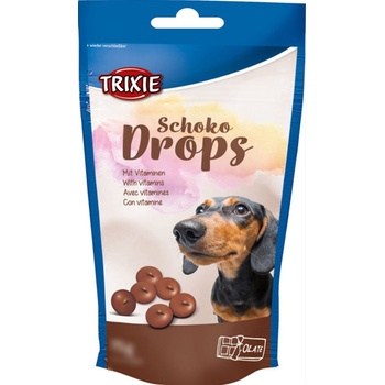 TRIXIE Schoko Drops -Шоколадови бонбони с витамини за кучета, 75 гр