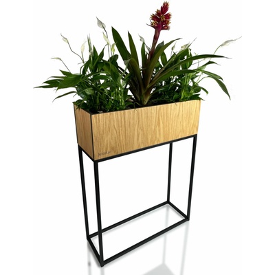 Fiorino Stojan na květiny Loft dub H 62 x 22 x 80 cm