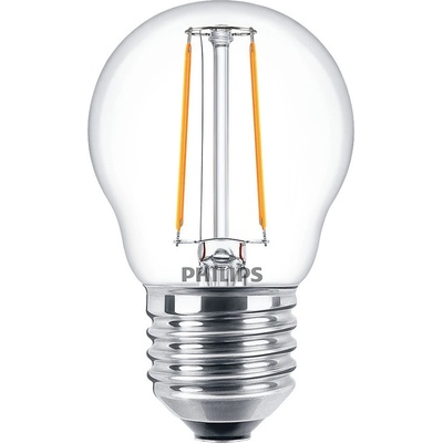 Philips LED žiarovka 1x2W E27 250lm 2700K teplá biela, číra, EyeComfort