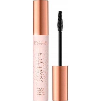 Eveline Řasenka na řasy Cosmetics zahušťující a prodlužující black 8 ml