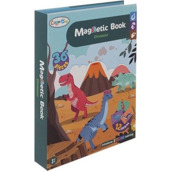 Kruzzel Магнитен пъзел Kruzzel - Динозаври, 36 части (KRU24730)
