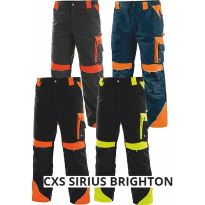 CXS kalhoty do pasu Sirius Brighton černo-oranžová