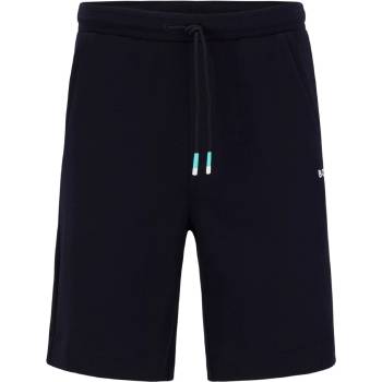 Boss Поларени къси панталони Boss Men's Fleece Jogger Shorts - Dark Blue