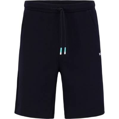 Boss Поларени къси панталони Boss Men's Fleece Jogger Shorts - Dark Blue