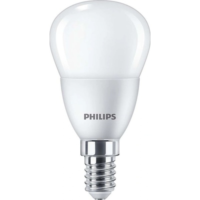 PHILIPS LED žiarovka guľová E14 P45 5W = 40W 470lm 2700K teplá
