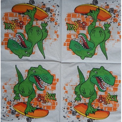 Daisy obrúsky Dinosaurus 33x33cm