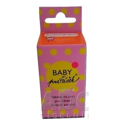 Baby Prstiačik pre batoľatá návlek na prst čistenie prvých zúbkov 1 ks