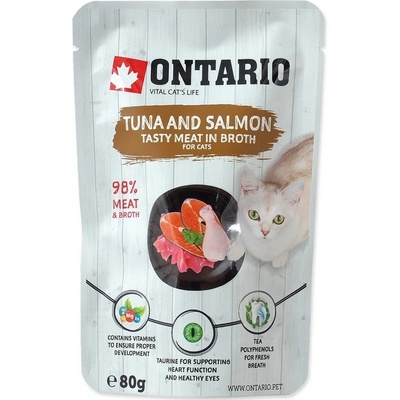 Ontario Tuna and Salmon in Broth 80 g