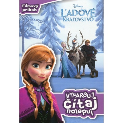 Ľadové kráľovstvo Filmový príbeh Vyfarbuj, čítaj, nalepuj