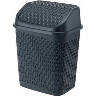 Galicja Výklopný odpadkový kôš 6,2 l sivý
