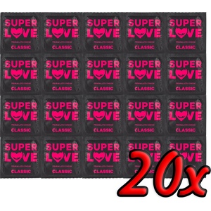 SuperLove Premium Latex Condoms Classic 20 pack