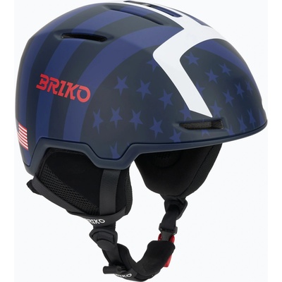 Briko Скиорска каска Briko Aran USA matt tangaroa blue/biscay blue/cardinal red/white