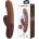Pretty Love Kane Dual Realistic Vibrator & Sucker Brown