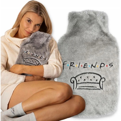 SOXO gumová láhev na horkou vodu (termofor) 1,8L Friends