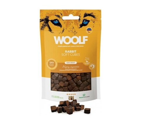 WOOLF Soft Cubes Rabbit Monoprotein 100 g