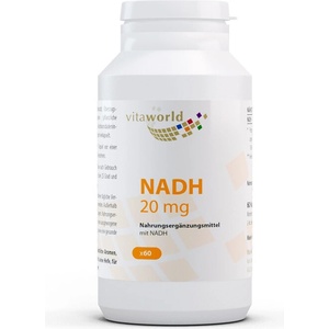 vitaworld NADH / Никотинамид аденин динуклеотид 20 mg, 60 капсули (09771443 VW)