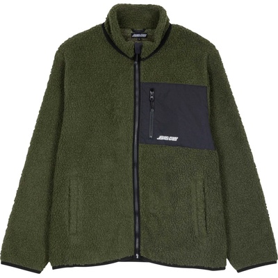 Santa Cruz Мъжко поларено яке Santa Cruz Freestyle Jacket Fleece jacket - Dark Moss - размер XL (005-6465-0214)