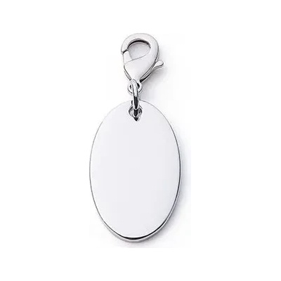 Metalmorphose Медальон за гравиране Metalmorphose, овал Shiny Chrome (MED032CHR)